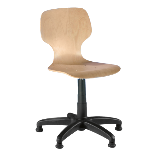 Drehstuhl Sitzhöhe: 50-69 cm, mit Polyamid-Fußkreuz, fahrbar