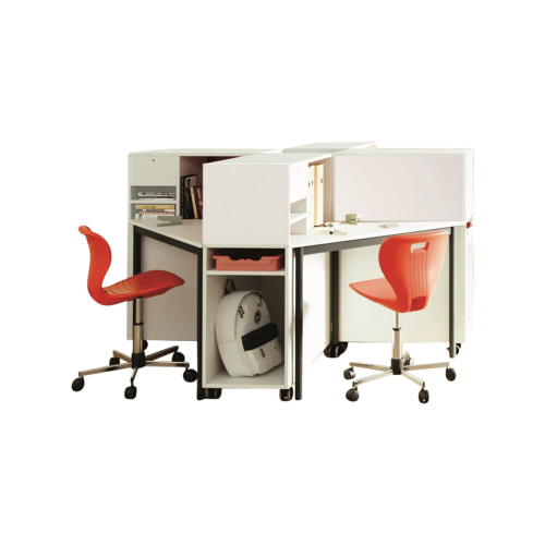 Schüler Depot im Klassenraum mit 6 Fächer, 1 Fach abschließbar B/H/T: 36,5x118x80 cm, für Tischhöhe 72 cm