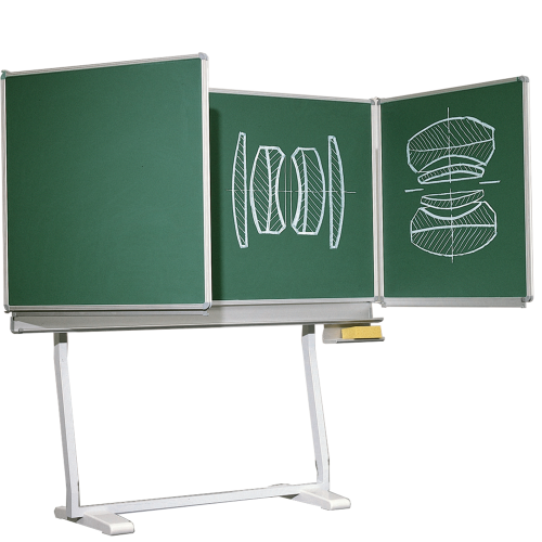 Freistehende Klapptafel aus Stahl, Serie KLST, grün Freistehende Klapptafel aus Stahl, feststehend oder fahrbar