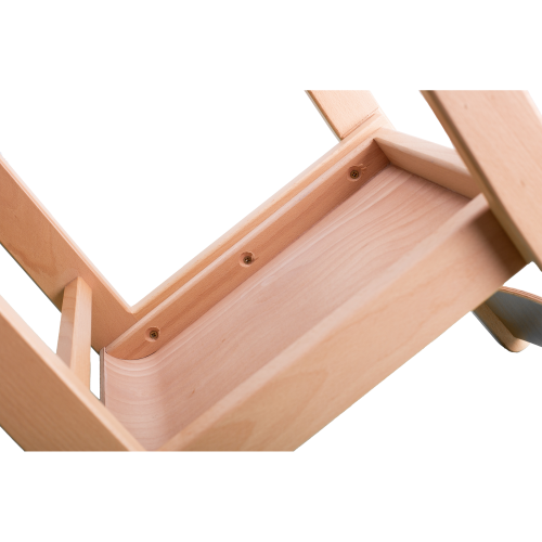 Stapelstuhl LIMBI Holzstuhl, Sitz natur lackiert, Sitzhöhe 21 cm