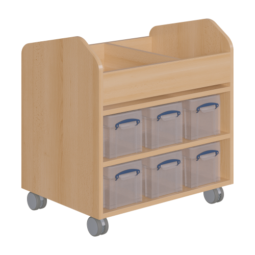 Bastelwagen "Kreativbasti 4" B/H/T: 70,5x74,3x50 cm, unten 12 Boxen