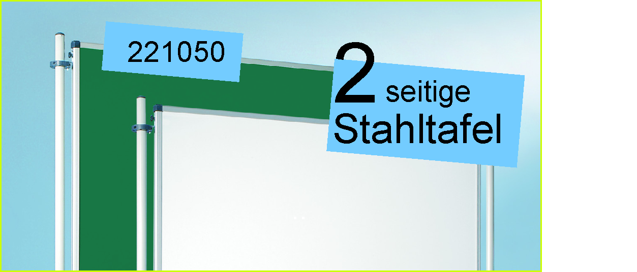 LB Stellwandtafel 150 x 120 cm mit stahlemaillierter Whiteboardoberfläche