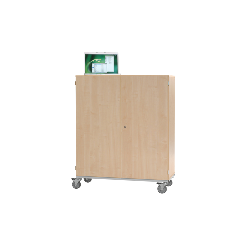 Aufbewahrungsschrank für Laptops mit 12 Fachböden = 14 Fächer, 14 Steckdosen