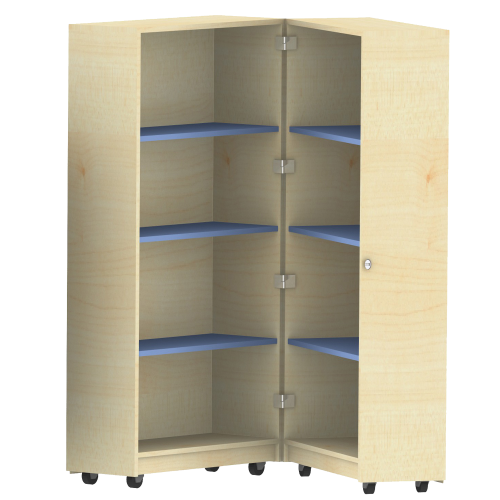 Bücherwagen mit 6 Einlegeböden, zusammenklappbar, fahrbar B/H/T: 80x167,5x64 cm