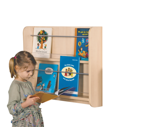 Bücherhängeregal mit 1 Ablage, B/H/T: 78x33x13 cm