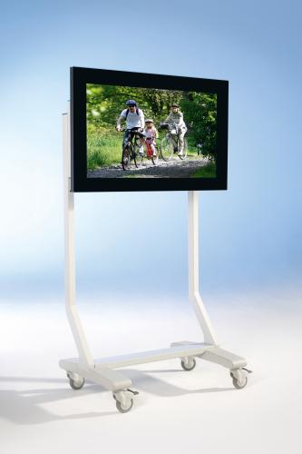TV Wagen, TV Rack für Fernseher bis 70 Zoll ScreenCart S, feste Halterung