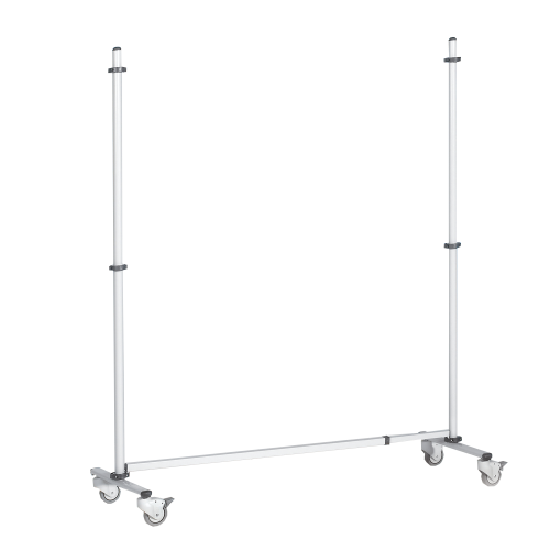 Fahrbares Gestell für Stecktafel 2 Rollen feststellbar Höhe wählbar