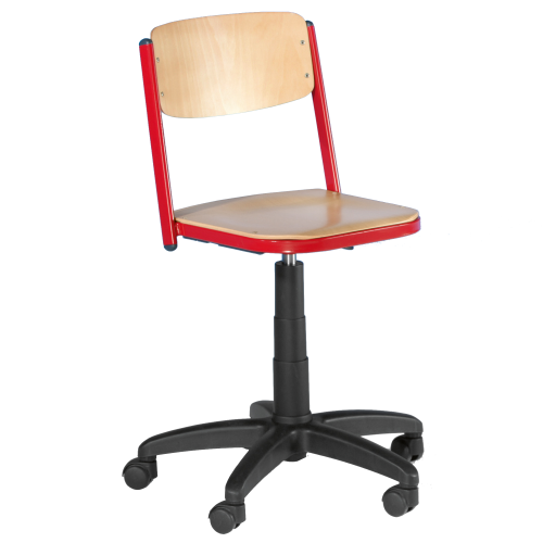 Drehspindelstuhl mit Polyamid-Fußkreuz auf Rollen Sitzhöhe: 50-69 cm