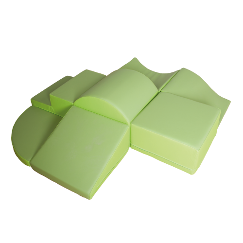 Schaumstoffelemente-Set, 7-teilig Größenabstimmung für Kleinkinder, Oberfläche mit abwischbarem Kunstlederbezug