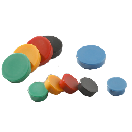 10 Rundmagnete Rundmagnete farbig, in 2 Größen