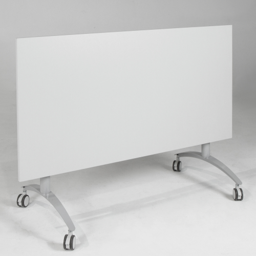 Seitenklapptisch mit Melaminplatte, fahrbar B/H/T: 140x72x70 cm