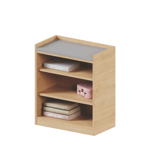 Puppen-Wickelkommode B/H/T: 67x80x36 cm, inkl. Kunstlederauflage, Wickelkommode zum spielen, Arbeitshöhe 80 cm