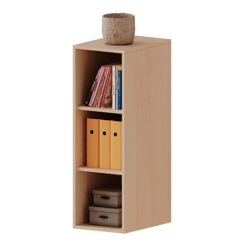 Aufsatzregal für ErgoTray Serie, 3 Ordnerhöhen - Serie evo180 Gesamthöhe 108 cm, Breite 36,1 cm