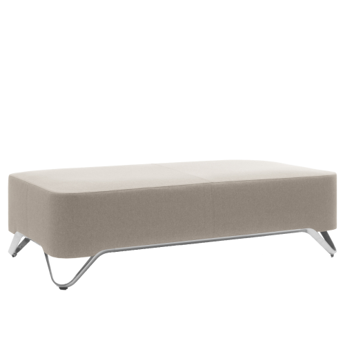 BOXIT - 2er Hockerelement, Design Sitzhocker B/H/T: 150x43x75 cm, Sitzhöhe 43 cm