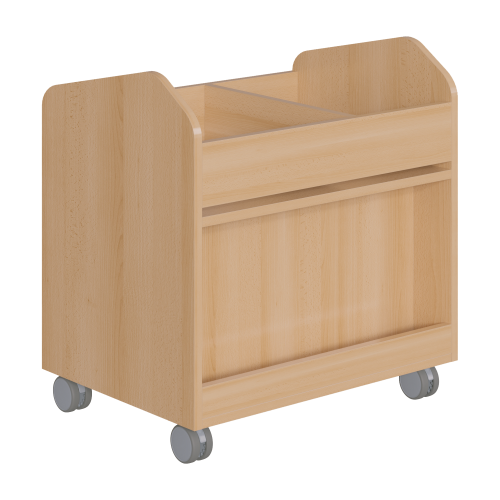 Bastelwagen "Kreativbasti 3", fahrbarer Kreativwagen B/H/T: 70,5x74,3x50 cm, Bastelwagen mit 2 Fächern und 4 Ergo Tray Boxen C2