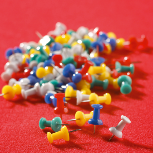 Markierungsnadelset PP 100 Stück, farbig sortiert