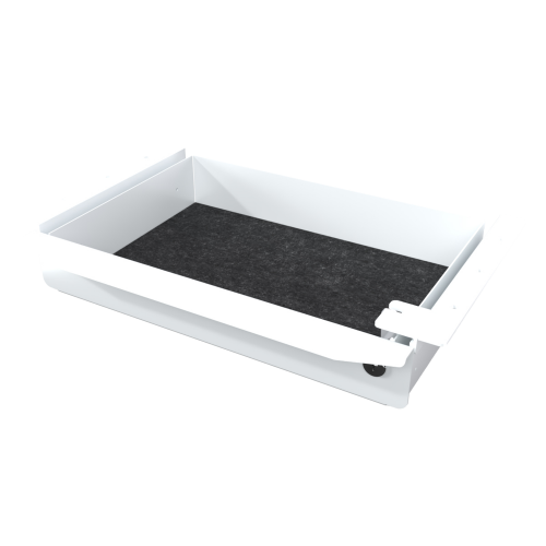 Schubkasten für höhenverstellbare Tische Modell EHC Farbe weiß RAL 9016