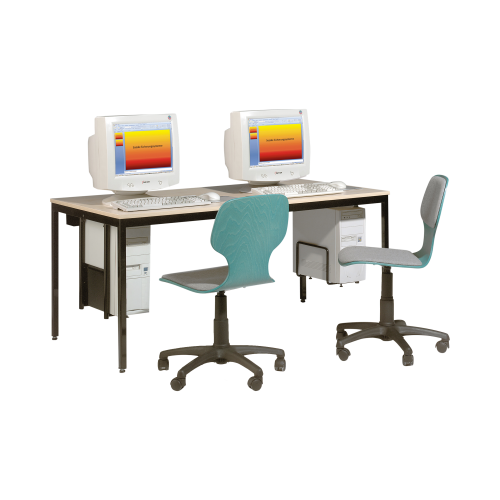 EDV-Tisch, mit Kabelkanal B/H/T: 90x72x90 cm