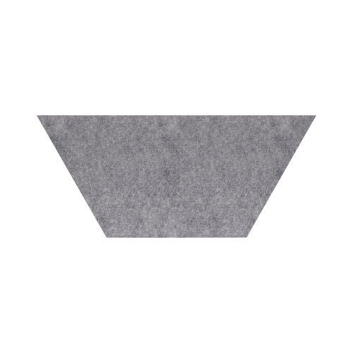 Akustikelement AKUSTIX Shape #12 B/H/T: 40x17,5x1,8 cm, PET Gestaltungspaneel in Trapez-Form