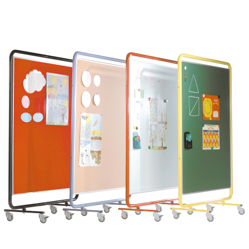 Coronaschutzwand, Trennwand mit Klettenüberzug, Serie DMT K2 Tafelfläche: B/H/T: 120x150x50 cm