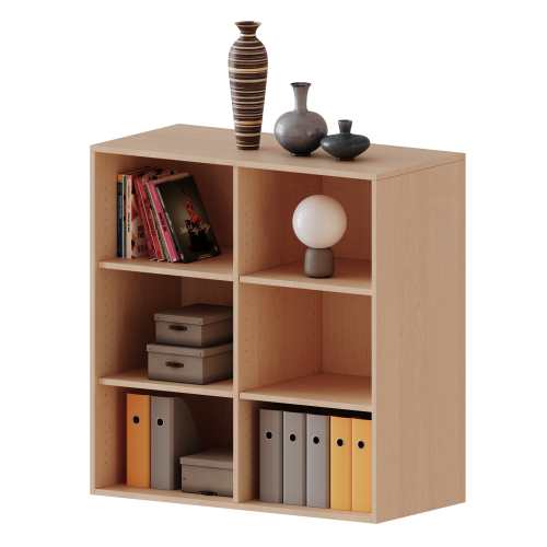 Aufsatzregal für ErgoTray Serie, 3 Ordnerhöhe - Serie evo180 Gesamthöhe 108 cm, Breite 104,5 cm, mit Mittelwand