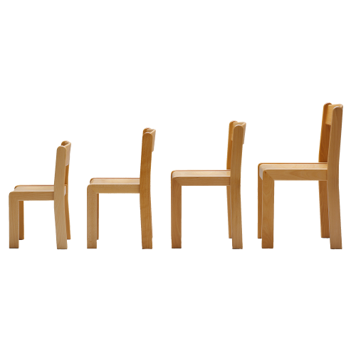 Stuhl TIM auf Kunststoffgleitern mit Sitzmulde, Sitzhöhe 18 cm