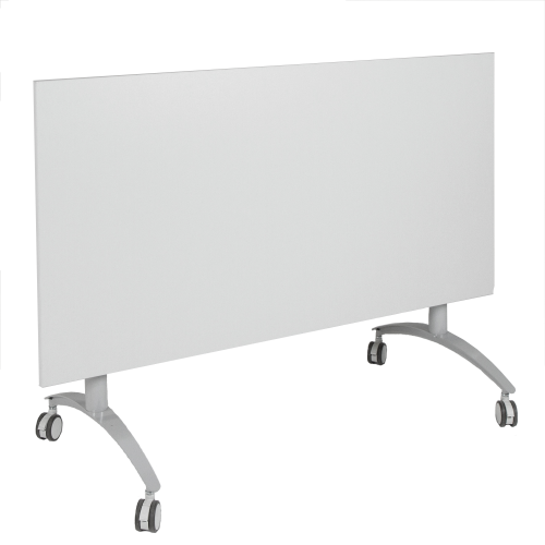 Seitenklapptisch mit Melaminplatte, fahrbar B/H/T: 160x72x80 cm