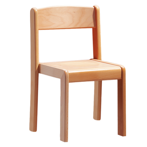 Stuhl TIM auf Kunststoffgleitern mit Sitzmulde, Sitzhöhe wählbar