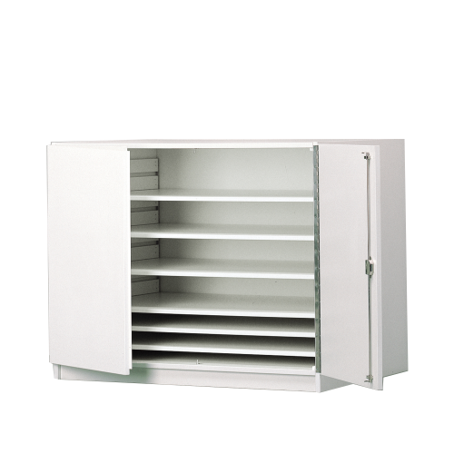 Bildertruhe mit 6 Auszugböden B/H/T: 111x90x81 cm für Bildformate bis 100x70 cm, Dekor nach Wahl