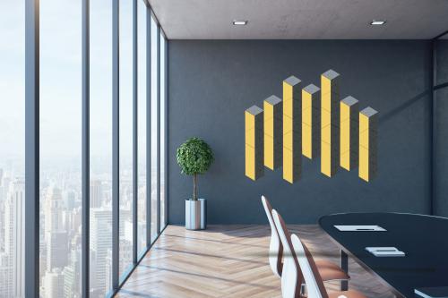 Akustikelement AKUSTIX Shape #12 B/H/T: 40x17,5x1,8 cm, PET Gestaltungspaneel in Trapez-Form, Hellgrün