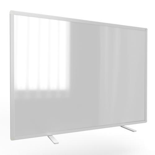 Sichtschutz als Tischaufsteller, mit doppelseitigem Flanellstoff, Coronaschutz B/H: 65x55 cm, Stoffarbe: weinrot