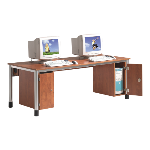 abschließbarer CPU-Holzunterbau B/H/T: 25x55x49,5 cm