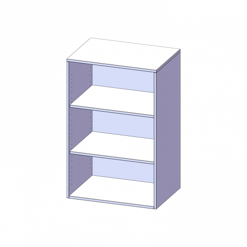 Aufsatzregal für ErgoTray Serie, 3 Ordnerhöhe - Serie evo180 B/H/T: 70,3x108x40 cm