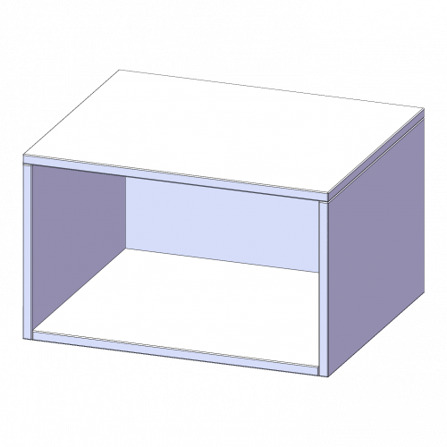 Aufsatzregal, Schulregal für 1 Ordnerhöhe - Serie evo180 B/H/T: 60x36x40 cm