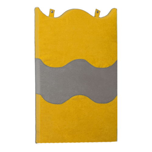 Wandmatte B/H: 60 x 80 cm, Wandverkleidung in Wellenoptik