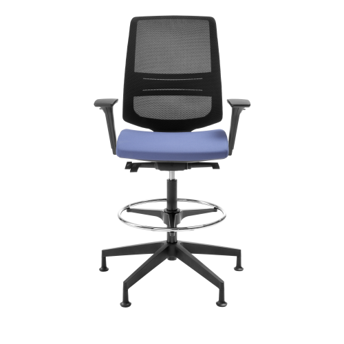 Counter Drehstuhl Lia mit Fußkreuz und Synchronmechanik, Farbe und Stoffgruppe wählbar