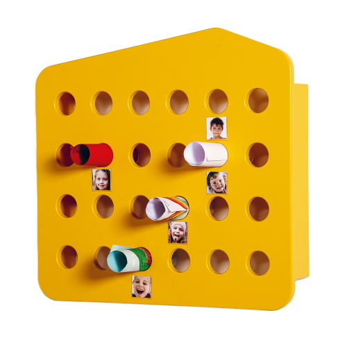 Elternpost für 24 Kinder B/H/T: 60x57x12 cm, 24 Bohrungen zum Einstecken von Mitteilungen