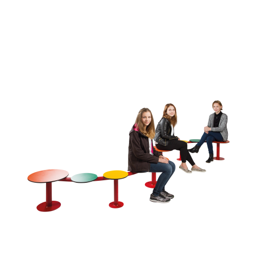 Bank mit 5 Sitzen B/H/T: 187x35x70 cm, Innenbereich