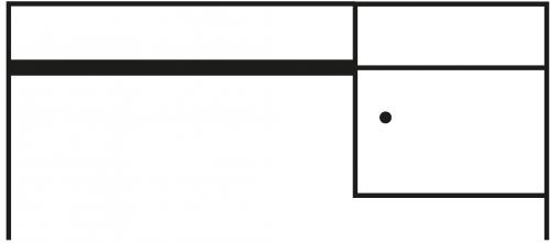 Lehrertisch mit PU Kante, Unterbau mit Schub und Fach, mit Schloß B/H: 130x65 cm, mit Ablage