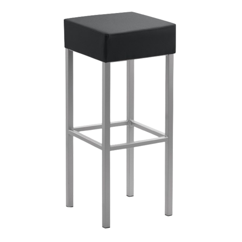 Barhocker B/H/T: 34x81x34 cm, Gestell Vierkantrohr, Sitz gepolstert