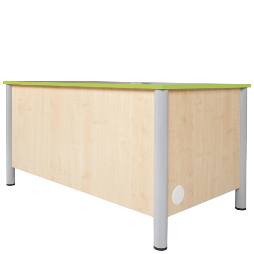 Lehrer Computertisch, abschließbar B/H/T: 140x72x80 cm, Unterschrank links