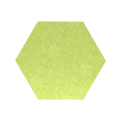 Akustikelement AKUSTIX Shape #14 B/H/T: 40x35x1,8 cm, PET Gestaltungspaneel in Hexagon-Form, Hellgrün