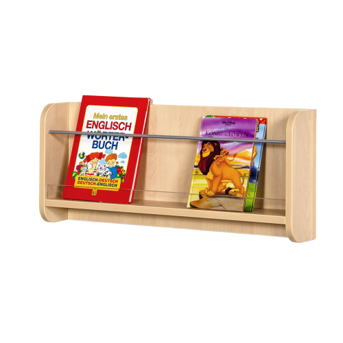 Bücherhängeregal mit 1 Ablage, B/H/T: 78x33x13 cm