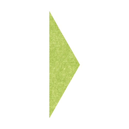 Akustikelement AKUSTIX Shape #11 B/H/T: 10,1x35x1,8 cm, PET Gestaltungspaneel in Dreieck-Form, Hellgrün