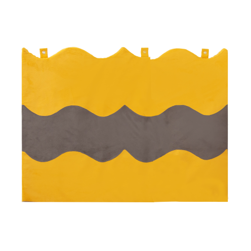 Wandmatte Wandverkleidung in Wellenoptik, 80 cm hoch