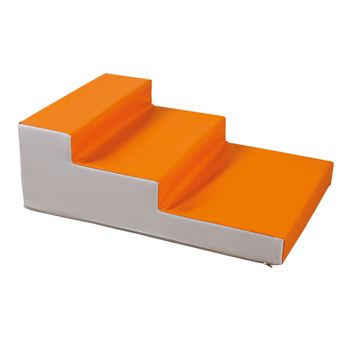 Kunstlederelement Treppe, Kunstleder und Polsterung schwer entflammbar B/H/T: 90x30x60 cm