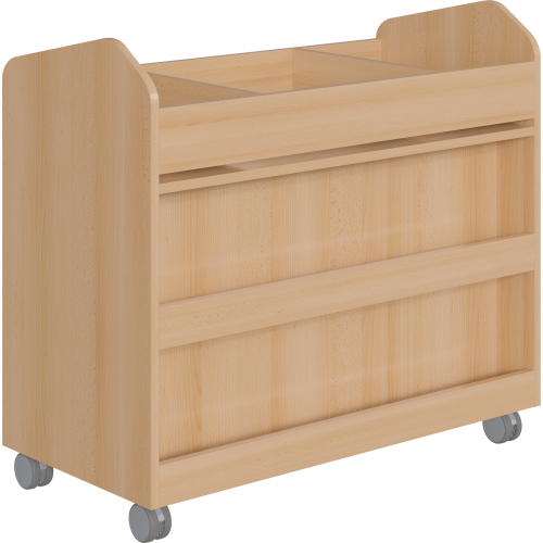Bastelwagen "Kreativbasti 7", Kreativwagen Fahrbar B/H/T: 105x94,3x50 cm mit 5 Fächern und 18 Ergo Tray Boxen C1