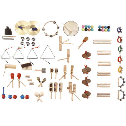 Musikinstrumentesatz MUS 1 bestehend aus 68 Instrumenten, perfekt für den Musikunterricht. 68 Instrumente, höchste Qualität.