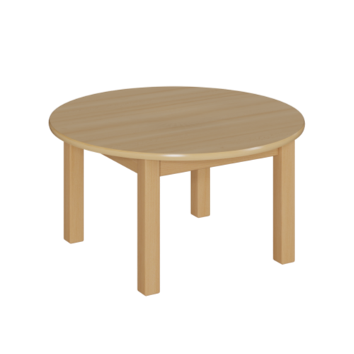 Puppentisch als Couchtisch B/H/T: 60x46x60 cm, Rundtisch Ø 60 cm mit Schichtstoffplatte