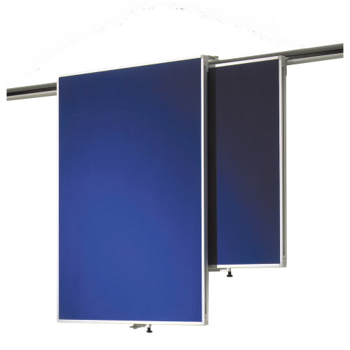 Klettenstofftafel Einhängetafel für Media-Rail 2 Größe wählbar, Farbe wählbar